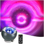 XYDongtong Galaxy Light Projector, Black Hole Projector with Night Light, 16 Projection Light Effects, 360° Dynamic Rotation, for Home Decoration/Relaxation/Party/Sleep/Gifts (YY-75)