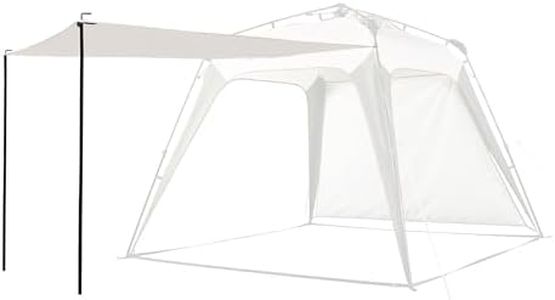Mobihome Pop Up Canopy Sun Shelters Shade Tent Pop Up 8.2' X 8.2' - Instant Portable Sports Cabana Umbrella, Easy Set-up and Take Down, with Sun Protection and One Shade Wall Included (Beige)