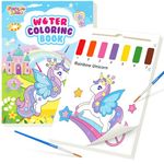 FEREDO KIDS Watercolor Painting Paper for Toddlers: Mess Free Paints Water Coloring Book, Unicorn Art and Craft Drawing Paper for Boy Girl Travel Gift Toy Easter Birthday Christmas for Ages 3 4 5 6