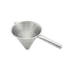 KMW Stainless Steel Conical Strainer with Pipe Handle I Efficient Filtering for Cooking and Baking I Durable Construction for Long-Term Use I 20 cm Diameter