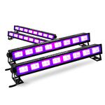 LED BAR Black-Light UV Tube Ultraviolet Strip Lighting Mobile DJ Disco Party x4
