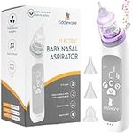 Nasal Aspirator for Baby Nose Sucker - Electric Nose Suction for Baby with Soothing Music and Colorful Lights - Rechargeable Baby and Toddler Nose Cleaner Vacuum with 3 Suction Levels