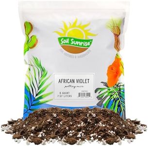 African Violet Potting Soil Mix (8 Quarts), Custom Hand Blended Soil Additive for Indoor Plants