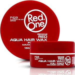 RedOne Hair Styling Aqua Wax Red 150 ml | Edge Control | Hair Gel Wax | Ultra Hold | Strawberry Scent | Men & Women Hair Wax | Maximum Control