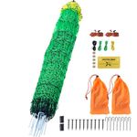 Uargd Electric Fence Netting, 48" H x 168' L, PE Mesh Kit with Posts & Double-Spiked Stakes, Versatile Portable Barrier for Poultry and Small Animals, Suitable for Backyards, Farms, and Ranches