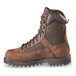 HUNTRITE Men's Insulated Waterproof Hunting Boots Non-Slip Shoes, 800-gram, Brown, 11