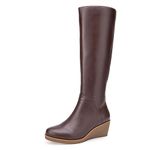 Aerosoles - Women's Binocular Knee High Boot - Knee High Boots with Memory Foam Footbed, Brown, 7.5