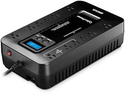 CyberPower EC850LCD Ecologic Battery Backup & Surge Protector UPS System, 850VA/510W, 12 Outlets, ECO Mode, Compact, Uninterruptible Power Supply