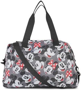 Disney Tote Duffel Bag Mickey Mouse Friends All Over Print Weekender Travel, Multicolor, One Size