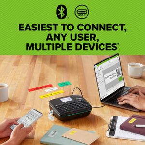 DYMO LabelManager 640 CB Portable Label Printer Kit – Bluetooth, USB, 3 Label Cassettes, Carry Case
