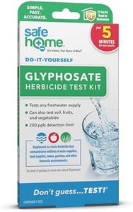 Safe Home® DIY Glyphosate Test Kit – Test for Toxic Herbicide (Glyphosate) in Water, Soil, Fruits, Vegetables, and More – 5 Minute Test – Detection to 200 PPB