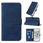 LEMAXELERS Wallet Case for iPod Touch 5, iPod Touch 7 Case with Magnetic PU Leather Flip Case with Card Holders Kickstand Case Shockproof Protection Case for iPod Touch 5 / Touch 6 Blue YB2