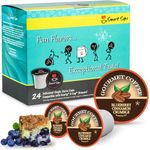 Smart Sips Coffee, Blueberry Cinnamon Crumble Coffee, Medium Roast, Gourmet Flavored Coffee Single Serve Pods Compatable with Keurig K-Cup Brewers, 24 Count