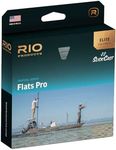 Rio Elite Flats Pro Saltwater Fly Line, Easy to Cast Flies from Size 2/0 to 8, Low-Stretch & Ultra-Slick Performance, Aqua/Orange/Light Sand, 100ft, WF8F