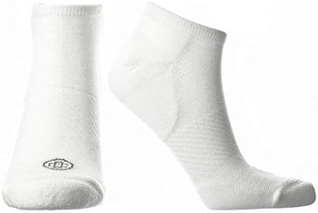 Doctor's Choice Plantar Fasciitis Compression Socks, Arch Support For Men & Women, 10-20 mmHg Compression (White, Medium)