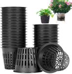 Net Pots Hydroponics Netpots 6.5cm 10 Pack (Black) - Plant Cups for Hydroponic Systems by Daybreak Hydrotech Indoor Gardening Solutions