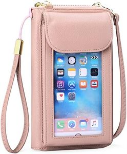 FALAN MULE Small Cell Phone Crossbody Bag Purse for Women, PU Leather Phone Wallet Purse