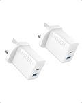 Anker USB C Plug, iPhone Charger, 2-Pack 20W Dual Port USB Fast Wall Charger, USB C Charger Block for iPhone 15/15 Pro/15 Pro Max/14/13/12, iPad Pro, AirPods, and More (Cable Not Included)