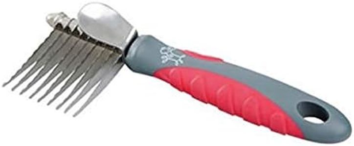 YOURS DROOLLY Shear Magic DeMatting Comb / Grey/Red 1 Count (Pack of 1)