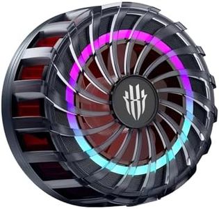 Nubia RedMagic Magnetic Cell Phone Cooler 4 Pro, Cellphone Radiator for Phone with RGB Semiconductor Heatsink Cooling 27W Mobile Phone Cooling Fan for iPhone MagSafe Series/Android