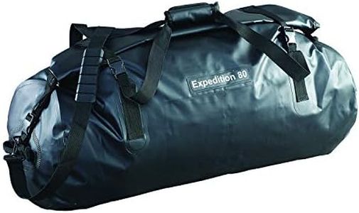 Caribee Expedition Waterproof Roll Kit Bag, 80 Liter Capacity, Black