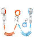 Toddler Leash, Dr. Meter 2 in 1 Toddlers Safety Wristband Leash with Key & Lock, Kids Anti Lost Walking Harness Rope for Babies, Dual Length 2M/6.56FT