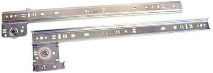 Knape & Vogt 22in Side Drawer Guide Zinc Plated Steel