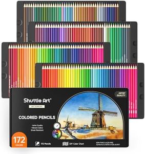 Shuttle Art 172 Colouring Pencils, Soft Core Coloured Pencils Set for Adult Colouring Books Artist Drawing Sketching Crafting, Colouring Pencil for Adults Pack, Drawing Supplies for Artists