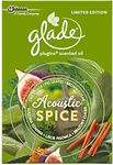 3 X GLADE Electrical Plug in Oil Refills Acoustic Spice 20ML