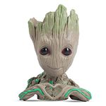 Flowerpot Treeman Heart-shaped Groot Succulent Planter Cute Green Plants Flower Pot with Hole Pen holder (Small)