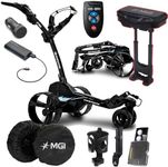 MGI Remote Controlled Zip Navigator Golf Cart with Accessories | Power Bundle | 3-Year Warranty | 36 Holes Extended Battery (Power Bundle & Seat)
