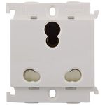 Legrand Mylinc Polycarbonate 16A 3 Pin Multi Socket 675555 (White)