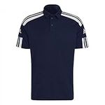 adidas Men's Sq21 Polo Shirt, Team Navy Blue/White, XXL UK