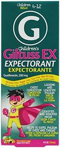 Giltuss EX, Children's Expectorant, Helps Relieve Chest Congestion. Alcohol-Free, Sugar-Free, Non-Drowsy, Tutti Frutti Flavor, 4 Fl Oz, Bottle.