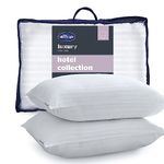 Silentnight Hotel Collection Pillows 2 Pack - Luxury Hotel Quality Pillows Soft Medium Support for Back and Side Sleepers Comfy Supportive - Hypoallergenic and Machine Washable - Pack of 2