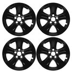 4Pcs Wheel Hub Kit for Rav4, Glossy Black Wheel Skins Hubcap Replacement for Rav4 XLE LE Hybrid 2019 to 2023