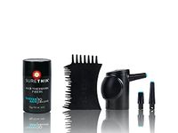 SureThik Hair Thickening Fibers 15g with Applicator and Hairline Comb (Black)