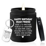 KOYFOYO Birthday Gifts for Men Women - Best Friend Gift - Happy Birthday Friendship Gifts for Men Friends - 30th 40th 50th 60th 70th Birthday Gifts for Men - Cedarwood Juniper Candles