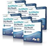 OraCoat XyliMelts Dry Mouth Relief Moisturizing Oral Adhering Discs Slightly Sweet with Xylitol, For Dry Mouth, Stimulates Saliva, Non-Acidic, Day and Night Use, Time Release for up to 8 Hours (240) 6 Packs