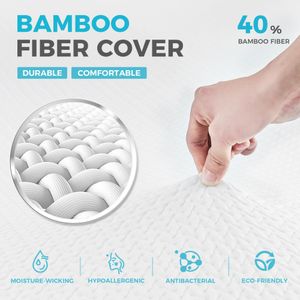 Memory Foam King Mattress Topper 7cm – Bamboo Cover, Back Pain Relief