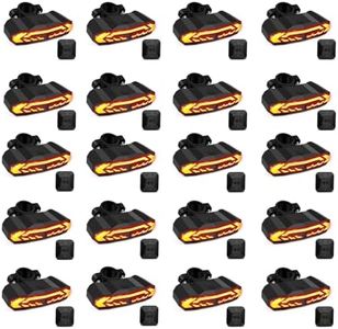 NineLeaf Bike Turn Signals, Bicycle Turn Signals, Bike Tail Light with Turn Signals, Bike Tail Light Alarm, IP65 Waterproof, with Electric Bell Automatic Brake Light,USB-C Charging,20pk