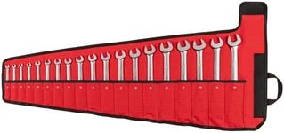 TEKTON Reversible 12-Point Ratcheting Combination Wrench Set with Pouch, 19-Piece (6-24 mm) | WRC94403