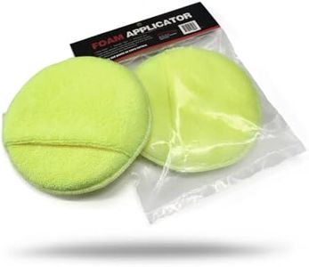 Maxshine 16cm Universal Yellow Multipurpose Microfiber Finger Hold Applicator – Soft, Reusable Pad for Waxing, Polishing & Cleaning – Ideal for Interior & Exterior Car Detailing