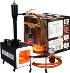 Simond Store Portable Propane Gas Forge Single Burner Knife and Tool Making Blacksmith Farrier Forge with Stand