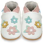 Juicy Bumbles Baby Girl Shoes Soft Sole - Pre Walker Shoes - Baby Walking Shoes - Spring Blossoms 12-18 Months