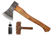 1844 Helko Werk Germany Traditional Rheinland Hatchet - Made in Germany Camping Hatchet and Bushcraft, Backpacking Handmade German Hatchet - Head 1.25 lbs, Handle 14 in. (Rheinland Hatchet) #11326