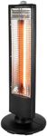 Warmlite WL42013 Infrared Heater with Oscillation, Adjustable Thermostat and Overheat Protection, Black