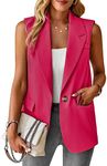 ALSOGO Women Sleeveless Blazer Vest