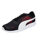 Puma unisex-adult CAVE Puma Black-High Risk Red-Puma White Walking Shoe- 10 UK (38510703 )