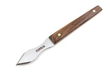 Narex Dual Bevel Marking Knife Stainless Steel Blade Rosewood Handle Finger Indents (0.030" Thick Blade)